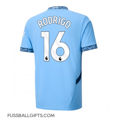 Manchester City Rodri Hernandez #16 Fußballbekleidung Heimtrikot 2024-25 Kurzarm Manchester City Rodri Hernandez #16 Fußballbekleidung Heimtrikot 2024-25 Kurzarm